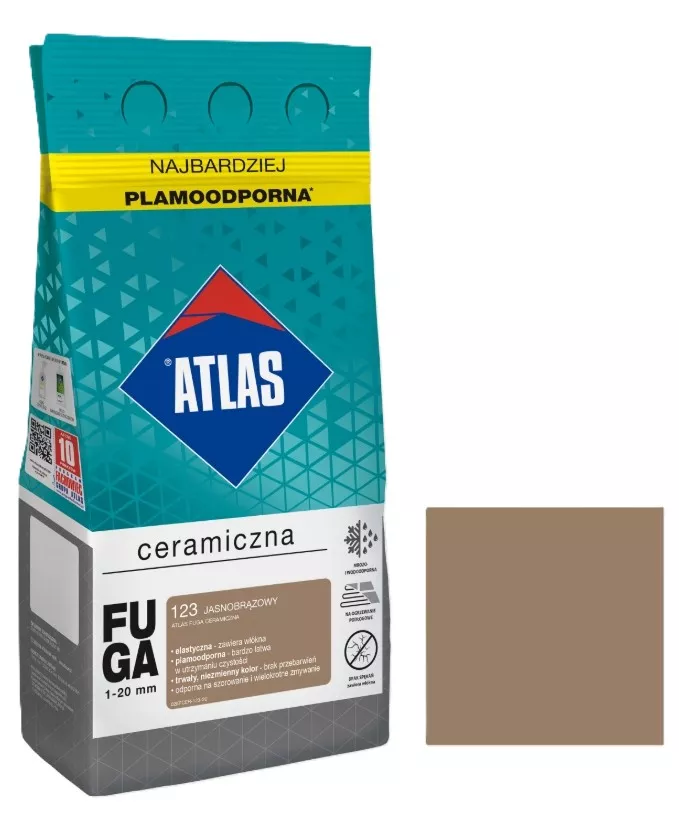 Atlas fuga ceramiczna kolor jasny brąz 123 5 kg