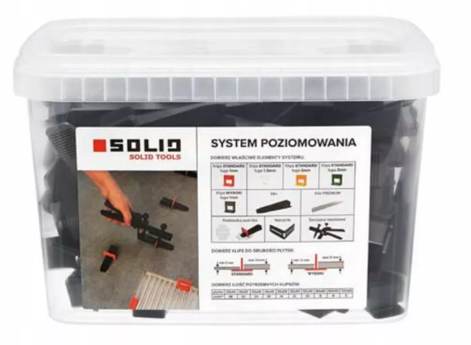 Kliny do systemu poziomowania płytek 100 sztuk