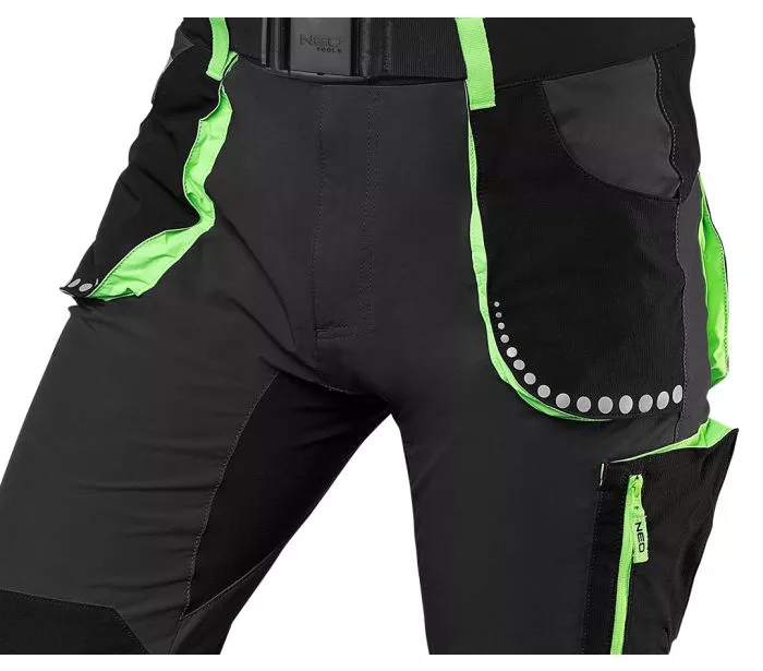 Spodnie robocze PREMIUM szaro-czarne rozmiar XL Neo TOOLS
