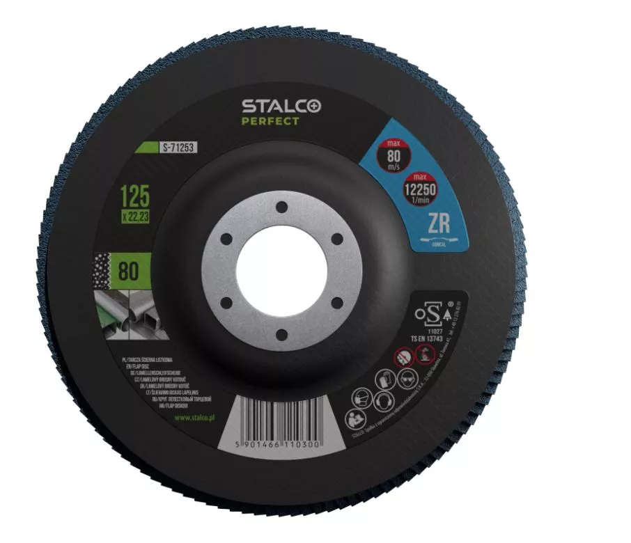 Tarcza listkowa 125 gr. 80 Cyrkon Stalco Perfect
