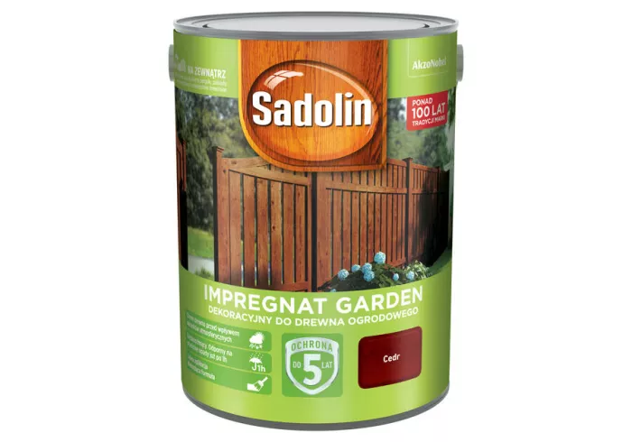 Impregnat do drewna Sadolin Garden 5 l cedr