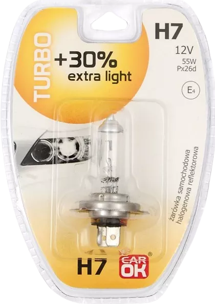 Żarówka samochodowa H7 55W + 30% Turbo PROFAST