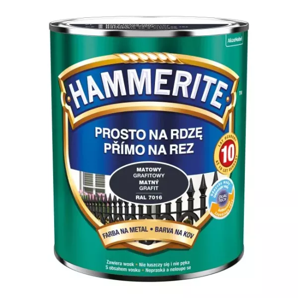 Hammerite prosto na rdzę 0,7 l grafit mat