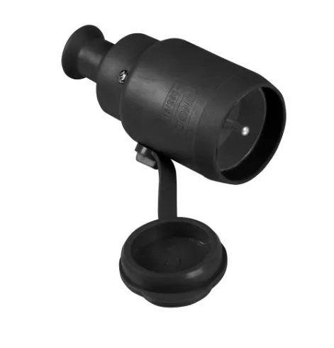 Gniazdo przyłącze GN-H2+wtyczka WT-40H czarna