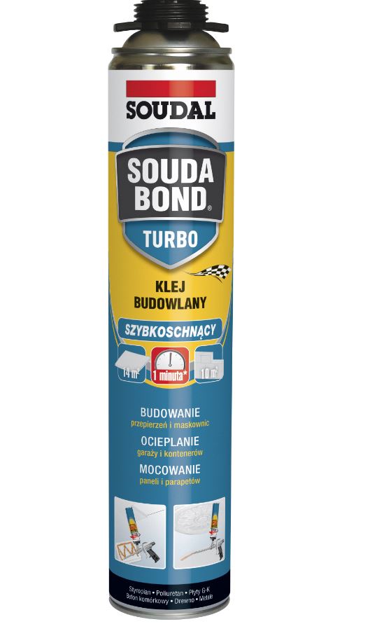 Klej budowlany Soudabond turbo 750 ml Soudal 