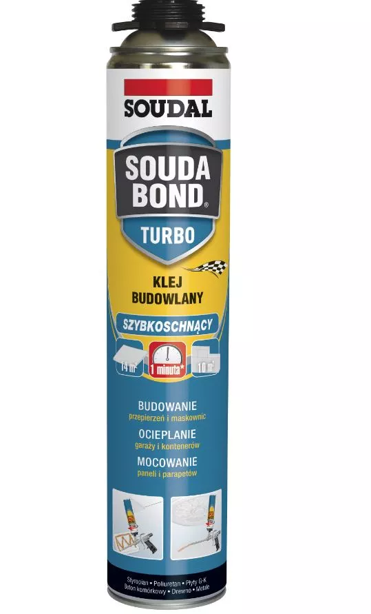 Klej budowlany Soudabond turbo 750 ml Soudal 