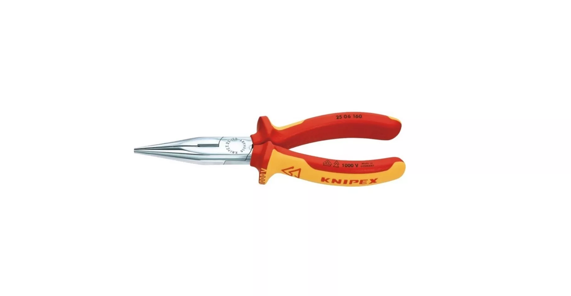 Szczypce półokr. 16cm VDE Knipex