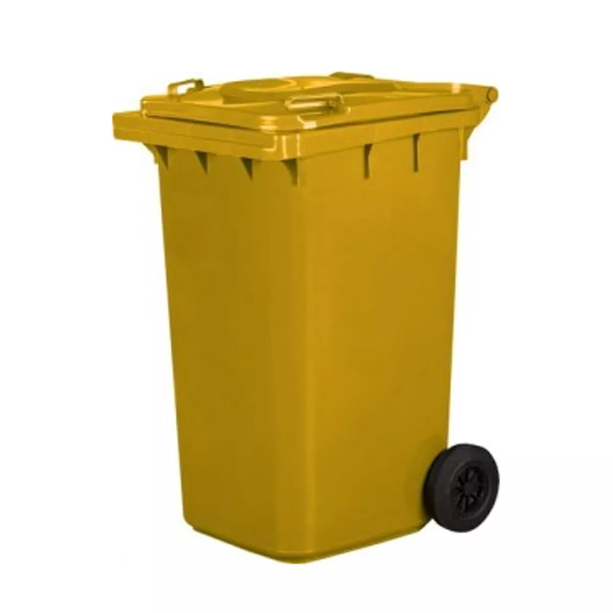Kosz na śmieci 240 l żółty