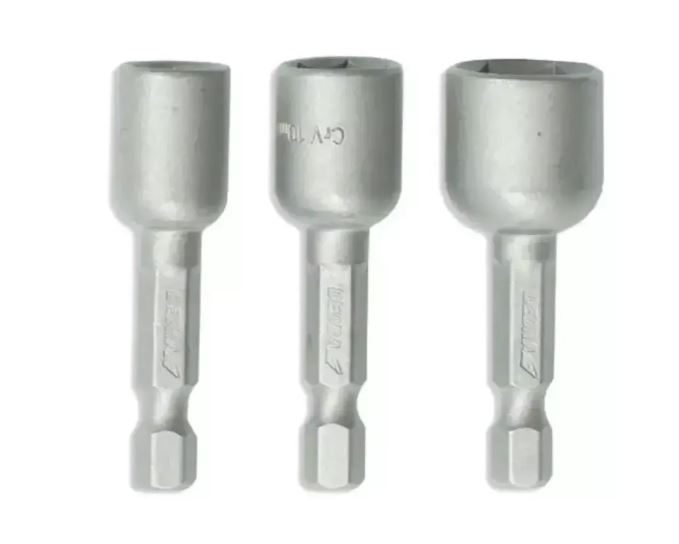 Zestaw nasadek magnetycznych 3 szt. 8, 10, 13x48 mm, 1/4"