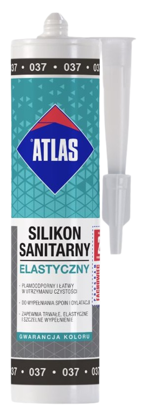 Silikon sanitarny elastyczny 037 grafitowy 280 ml 
