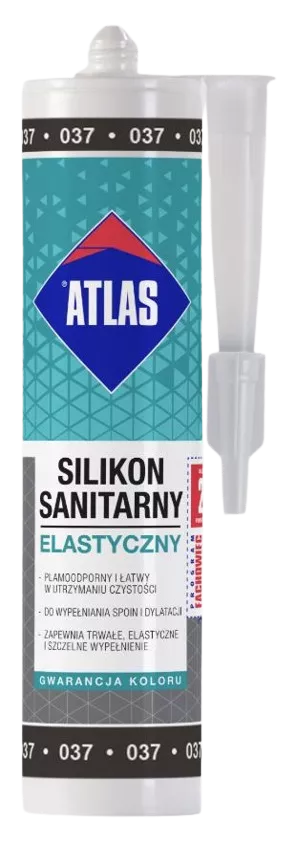 Silikon sanitarny elastyczny 037 grafitowy 280 ml 