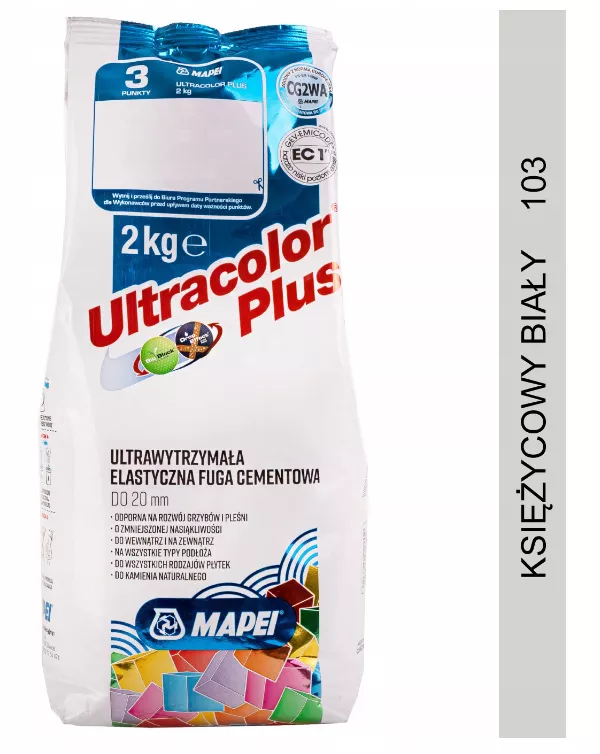 Fuga Ultracolor Plus 103 Księżycowy biały 2kg Mapei