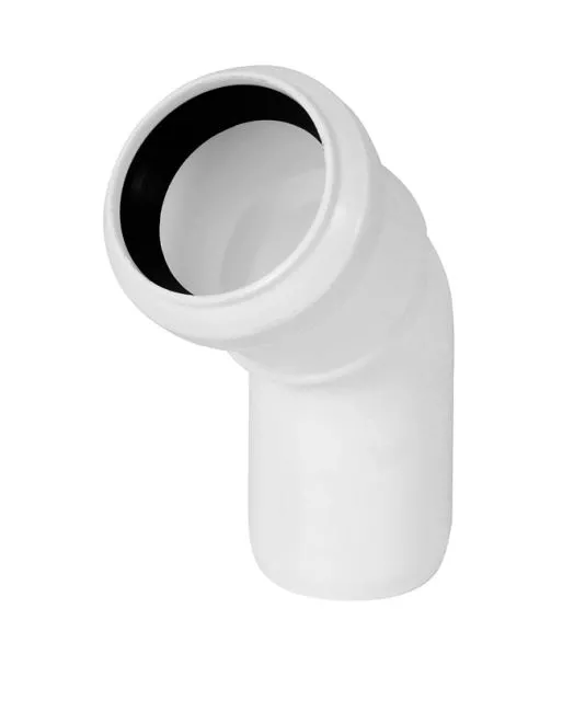 Kolano 40 mm/30 białe TYCNER