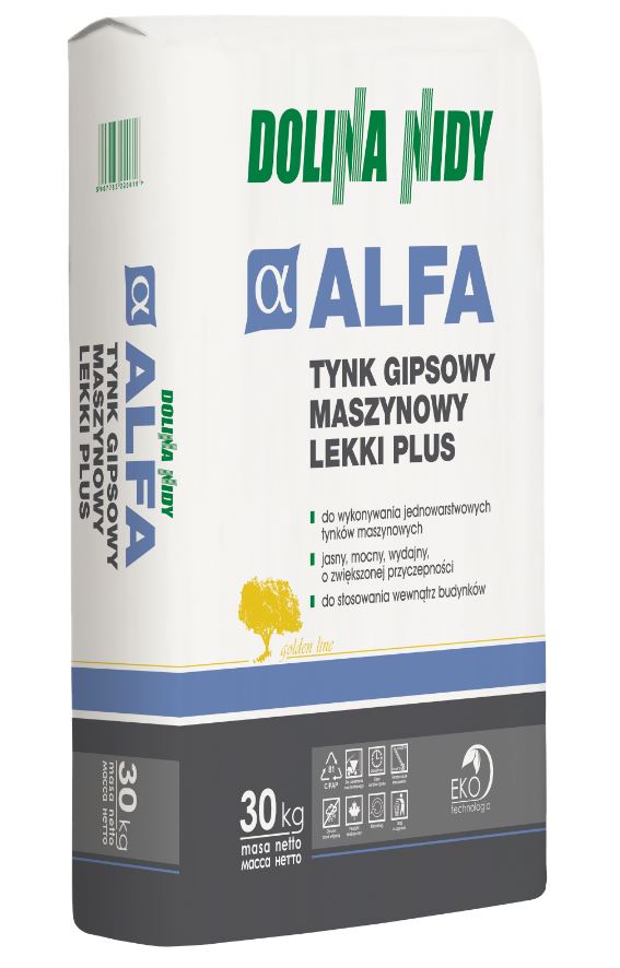 Tynk gipsowy Alfa 30 kg lekki plus