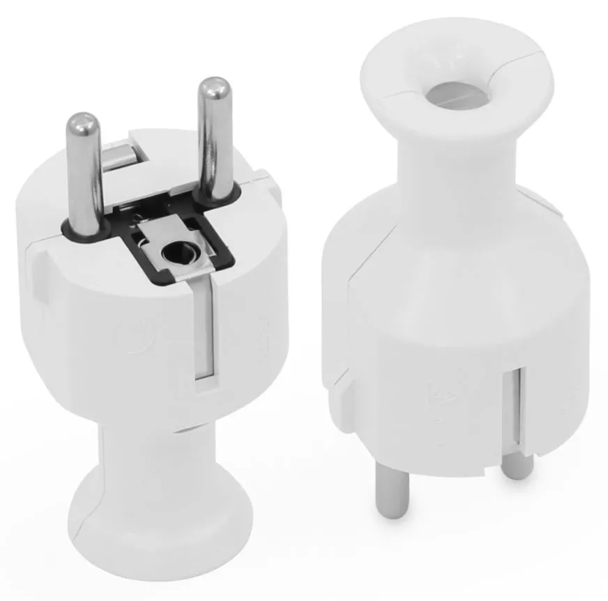 Wtyczka prosta rozbieralna WT-40 biały PLASTROL