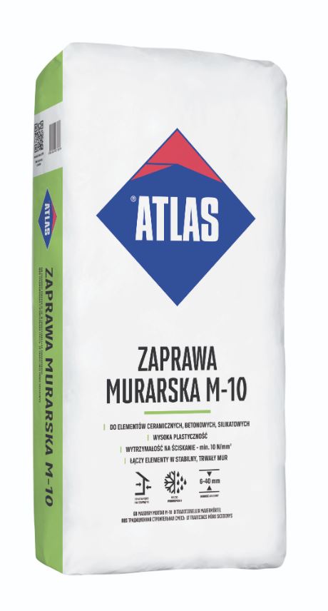 Zaprawa murarska M10 25 kg Atlas