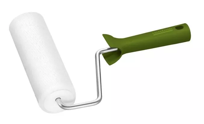 Wałek malarski Micro 18 cm biały C48 z rączką zieloną 1K