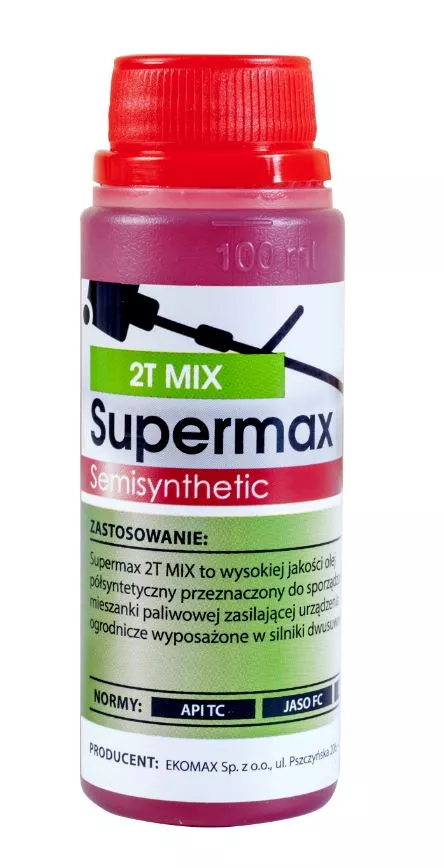 Olej do silników dwusuwowych Supermax 2T Mix 100 ml czerwony 