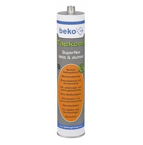 Klej elastyczny Tackcon grafitowy 310 ml BEKO