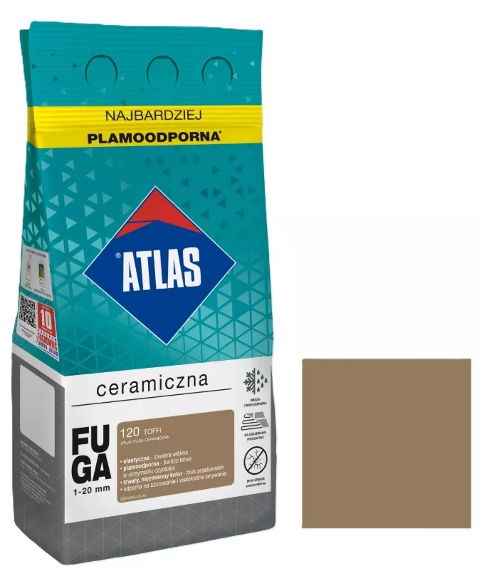 Atlas fuga ceramiczna kolor toffi 120 5 kg