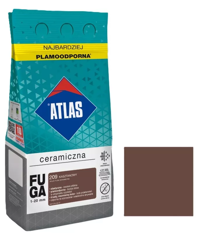 Atlas fuga ceramiczna kolor kasztanowy 209 5 kg