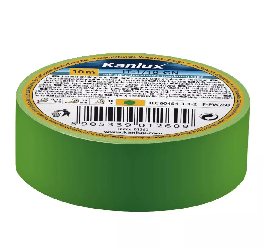 Taśma elektroizolacyjna 0,13/19 mm 20 m zielona