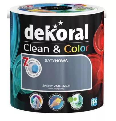 Farba lateksowa CLEAN&COLOR 2,5l jasny zmierzch Dekoral