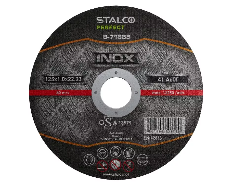 Tarcza do stali nierdzewnej 125x1 Stalco Perfect 