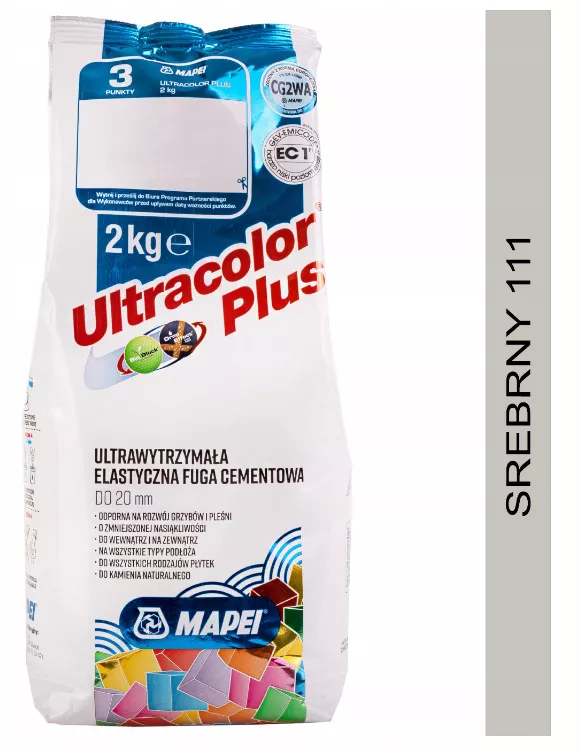 Fuga Ultracolor Plus 111 Srebrny 2kg Mapei