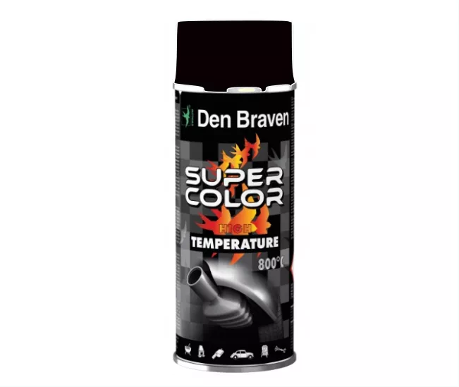 Spray lakier odporny na temperaturę czarny