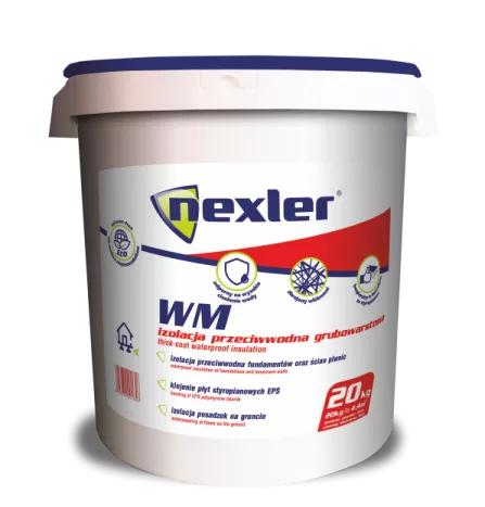 Izolacja fundamentowa bitumiczna Nexler WM 20 kg
