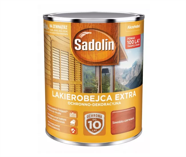 Lakierobejca Sadolin Extra 0,75 l szwedzka czerwień
