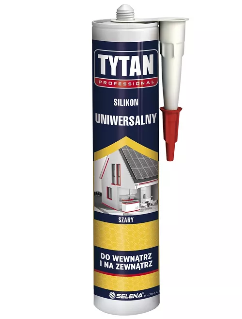 Silikon uniwersalny szary 280 ml TYTAN