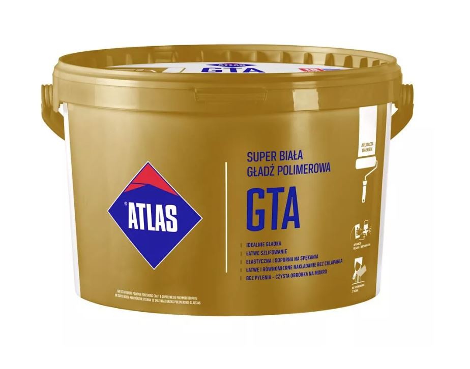 Gładź gotowa GTA 25 kg Atlas polimerowa 